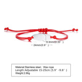 Waterproof Cord String Bracelet for Women, Adjustable Minimalist Jewelry