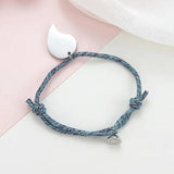 Engraved Coordinate Magnetic Bracelets for Couples