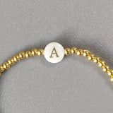 Beaded Shell Letter Bracelet for Boys
