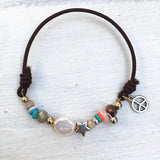 Dongmu Bohemian Beaded Bracelet with Tassel