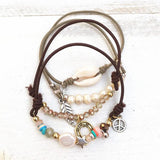Dongmu Bohemian Beaded Bracelet with Tassel