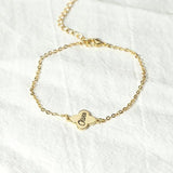 Clover Name Bracelet Personalized Nameplate Pendant Stainless Steel
