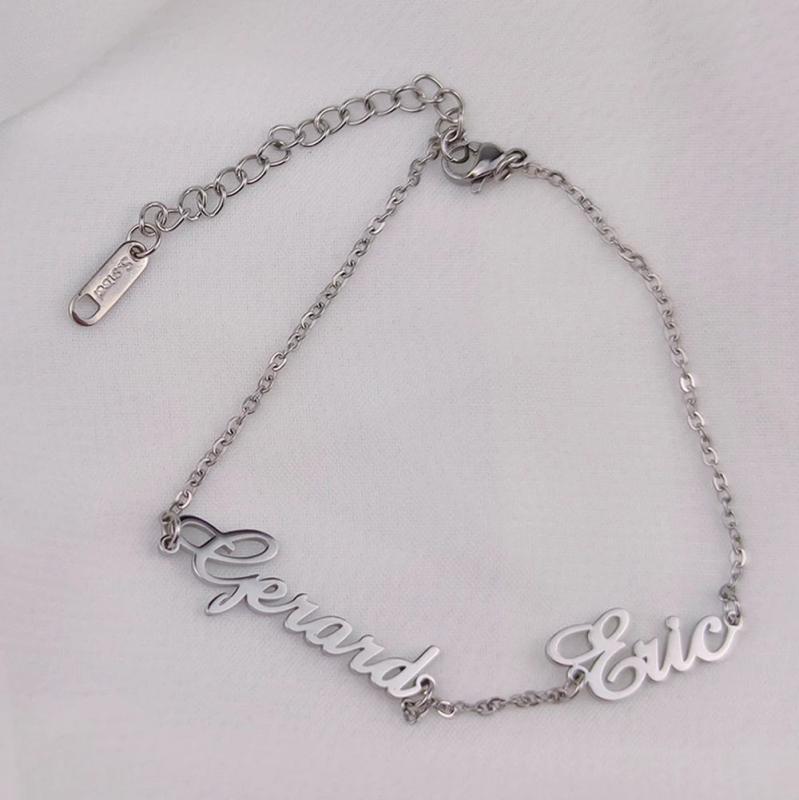 Stainless Steel Multi-Name Ladies Bracelet