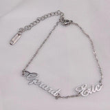 Stainless Steel Multi-Name Ladies Bracelet