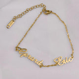 Stainless Steel Multi-Name Ladies Bracelet