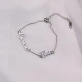 Stainless Steel Multi-Name Ladies Bracelet