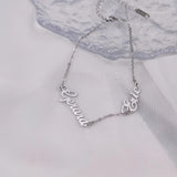 Stainless Steel Multi-Name Ladies Bracelet