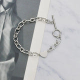Heart Style Stainless Steel Bracelet Personalized Engrave Chain Jewelry Gift