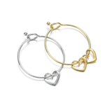 Adjustable Stainless Steel Heart Bracelet for Family