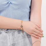 Custom Shell Name Bracelet, Silver Stainless Steel