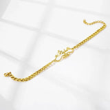 Personalized 5mm Cuban Frosted Name Bracelet Stainless Steel Women