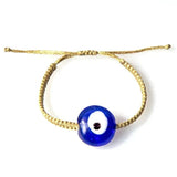 Natural Stone Mexican Style Eye Bracelet Hand Woven Rope Chain