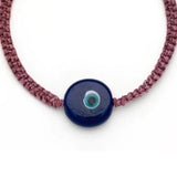 Natural Stone Mexican Style Eye Bracelet Hand Woven Rope Chain
