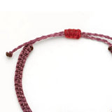 Natural Stone Mexican Style Eye Bracelet Hand Woven Rope Chain