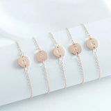 Initial Bracelet Stainless Steel Engraving Bridesmaid Gift