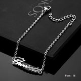 Custom Stainless Steel Name Bracelet for Women Men