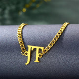 Personalized Name Bracelet 5mm Cuban Chain Stainless Steel Charms NK Bangle