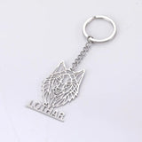 Sipuris Dog Name Keychain Personalized Stainless Steel Pet Key Ring