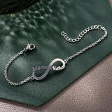 Personalized Name Infinite Bracelet for Women Stainless Steel Jewelry
