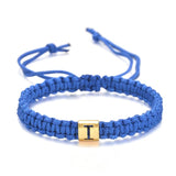 Mom's A-Z Charm Bracelet Braided Rope Personalized Adjustable Gift Letter Beads