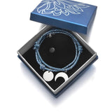 Personalized Couple Bracelets Engraved Name Date Sun Moon Magnetic Clasps