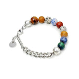 Personalized Nature Beads Bracelets with Engraved Name & Date