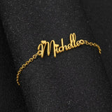 Personalized Nameplate Bracelet 18K Stainless Steel Men Women Gift