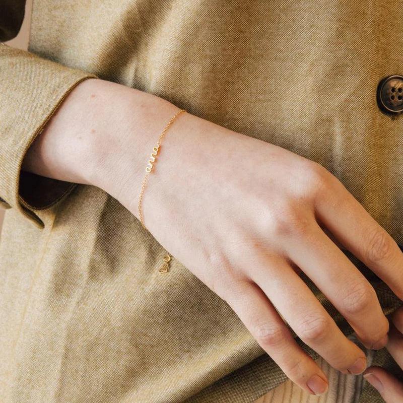 Stainless Steel Letter Bracelet for Women