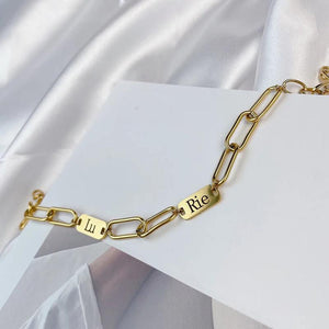 Personalized Stainless Steel Nameplate Bracelet