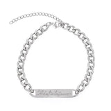 Personalized Stainless Steel Nameplate Bracelet