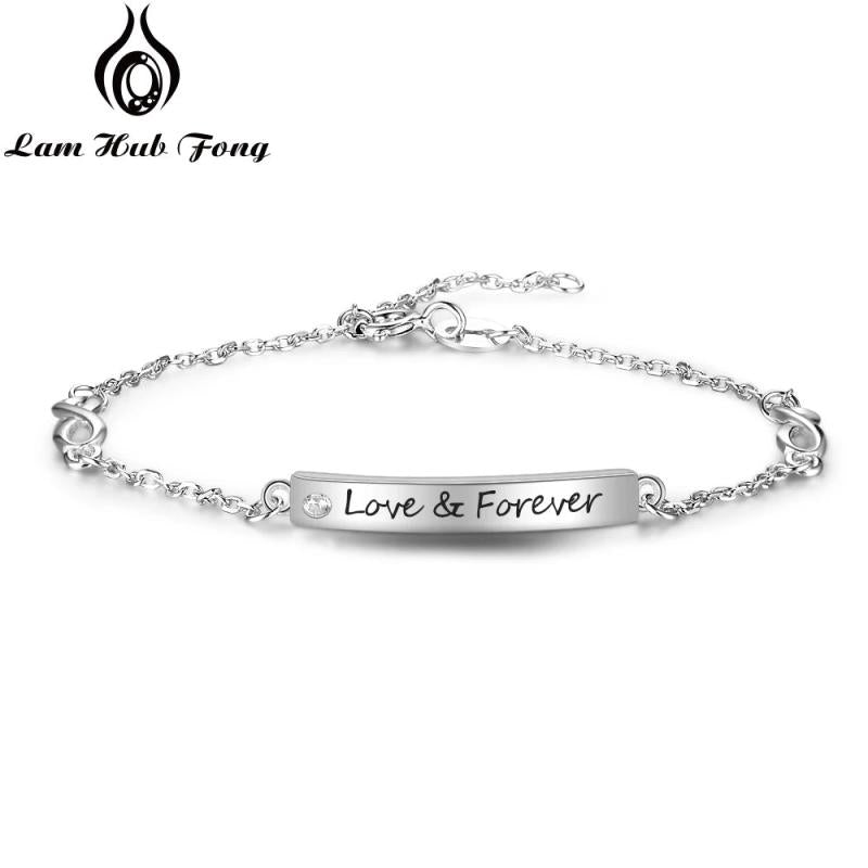 Personalized Name Bracelet Copper Silver Bangle Engraved