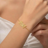 Handwritten Letter Bracelet Stainless Steel Jewelry