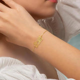 Handwritten Letter Bracelet Stainless Steel Jewelry