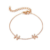 Alphabet Initial Name Zircon Bracelet for Women