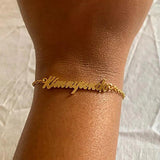 Custom Name Bracelet Stainless Steel Cuff Bangle