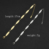 Personalized Name Stainless Steel Engrave Chain Bracelet Gift