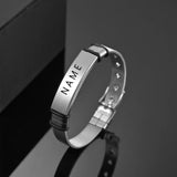 Personalized Stainless Steel Name Bracelet for Men