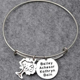 Personalized Names Bracelet Round Family Tree Men Women Jewelry Gift