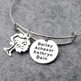 Personalized Names Bracelet Round Family Tree Men Women Jewelry Gift
