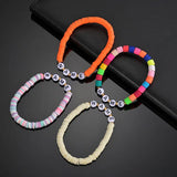 Personalized Name Polymer Clay Bracelet - DIY Colorful Bangles for Kids & Adults