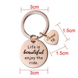Sweet 16 Birthday Keychain Stainless Steel Gift for Children