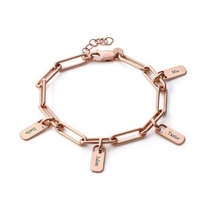 Custom Nameplate Pendant Bracelet Stainless Steel