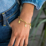 Custom Nameplate Pendant Bracelet Stainless Steel