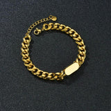 Atoztide Personalized Engrave Date Bracelet Set Adjustable Link Chain