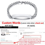 Custom Name Cremation Memorial Urn Bracelet Stainless Steel Women's Gift