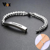 Custom Name Cremation Memorial Urn Bracelet Stainless Steel Women's Gift