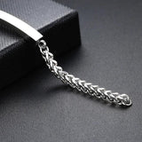 Custom Name Cremation Memorial Urn Bracelet Stainless Steel Women's Gift