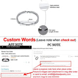 Custom Name Cremation Memorial Urn Bracelet Stainless Steel Women's Gift