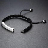 Engraved Memorial Urn Bracelet Stainless Steel Cremation Ash Bangles