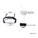 Engraved Memorial Urn Bracelet Stainless Steel Cremation Ash Bangles